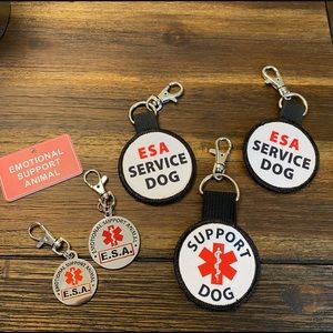 Emotional Support Dog identification tags - Lot of 6